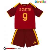 Otroške Nogometnih dresov AS Roma Santiago Castro #9 Domači 2026-27 Kratki rokavi (+ hlače)